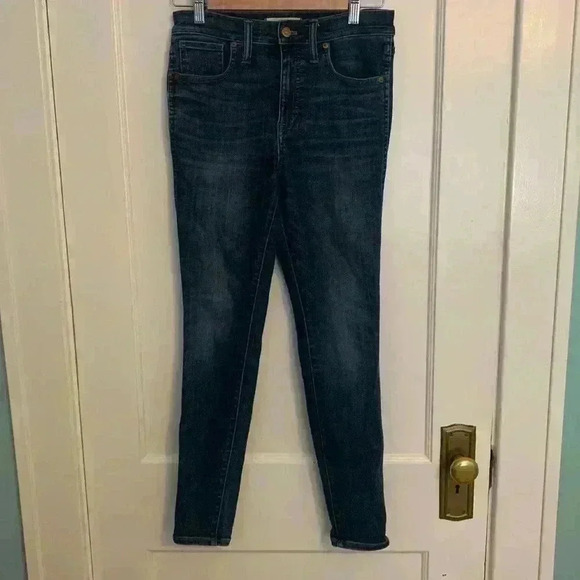 Madewell Womens 10” High-Rise Skinny Jean in Danny Wash size 28 - Picture 3 of 11